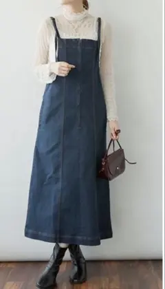 フロントジッパー デニム キャミジャンスカ