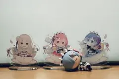 Re:ゼロから始める異世界生活 アクリルスタンド 3種セット レムちょこのっこ