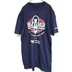 アンビル Tシャツ クルーネック 半袖 プリント【M】紺 綿 スポーツ 運動のサムネイル