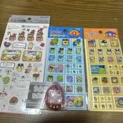 たまごっち　シャカシャカチャーム　タイルシール　大人の図鑑シール　4点セット