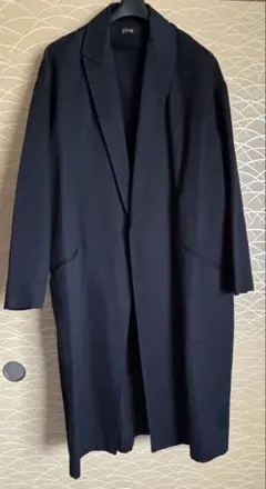 美品　最終値下げスカディ 濃紺　ステンカラー　チェスターコート