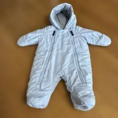 ☆暖かい極品☆PETIT BATEAU フード付きロンパース 3m 60㎝ 水色