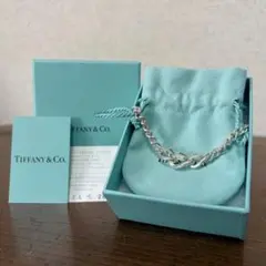 極美 Tiffany ティファニー フォージ リンク ブレスレット SV925のサムネイル