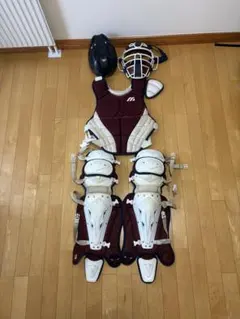 キャッチャー捕手防具セット 2382 ブルー×ゴールド - メルカリ