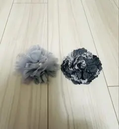 コサージュ フラワーデザインブローチ 2点セット