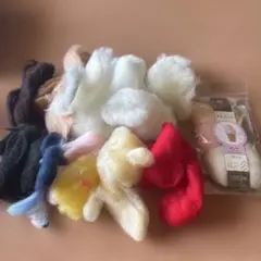 羊毛フェルト　サイズ色バラバラ売り