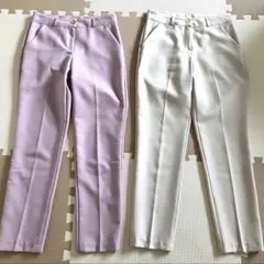 【1週間限定】韓国デザイン　スラックス　2枚セット