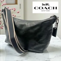 COACH コーチ ショルダーバッグ ワンショルダー ブラック メンズ レザー