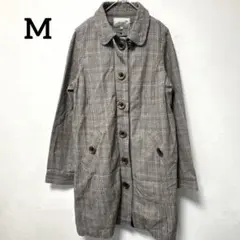 ⭐️希少✨ハニーサックルローズ【M】 グレンチェック柄 キルティングコート花柄裏地のサムネイル