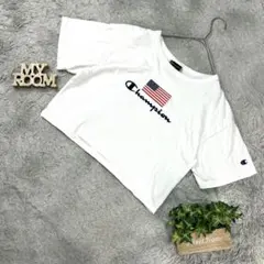 チャンピオン★アメリカンロゴ白TシャツSサイズ
