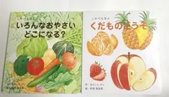 いろんなおやさいどこになる？ くだものどうぞ しかけ絵本２冊セット コクヨ 絵本