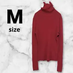 【美品】Caslon（キャスロン）100%コットン リブタートルネックニット