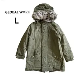 ❤️GLOBAL WORK❤️モッズコート　カーキ　110〜120 Lコート
