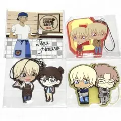 名探偵コナン　ラバスト　アクリルストラップ　安室透4点セット