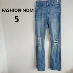 早い者勝ち✨️FASHION NOM 【5】ダメージデニムパンツ