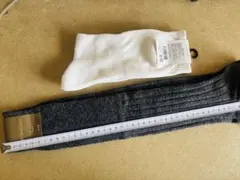MITSUKOSHI あったか秋冬用リブ編み【ハイソックス 】25㎝とおまけ1足