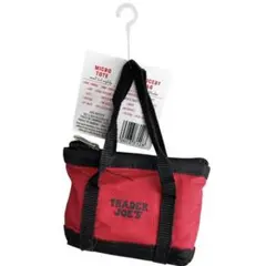 トレーダージョーズ  赤黒色ミニ　エコバック　折りたたみ　トレジョ　trader