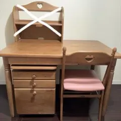 ハート型❤️カントリー調学習机 ハート型❤️カントリー調学習机 - メルカリ