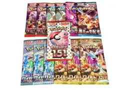 未開ポケモンカード151パック13セット+おまけ◆黒炎の支配者クレイバーストなど