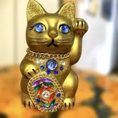 招き猫GOLDビンテージ ココニャネル・貯金箱 ⭐️金運アップ✨守り猫 