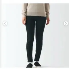 無印良品　ストレッチレギンスパンツ　ブラック　L