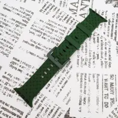 AppleWatch 38/40/41 シリコンバンド [11] ダークグリーン