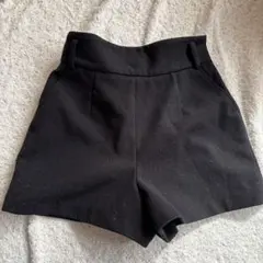VIS 黒 ハイウエスト ショートパンツ M