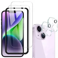 iPhone 14 Plus ガラスフィルム　カメラフィルム　２枚セット