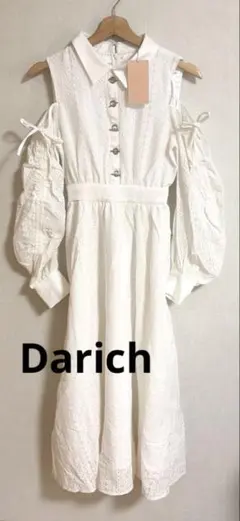 Darich ブロックレースロングワンピース