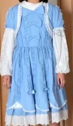 大きなサイズ４Ｌ半袖ワンピース半袖ケープ　　ブラウス別売２１，０００円