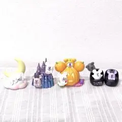 【定価】ディズニーハロウィン　ゴースト　ミニチュアフィフィギュア4点