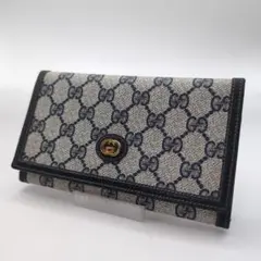 GUCCI　長財布　二つ折り　PVC　レザー　GGシュプリーム