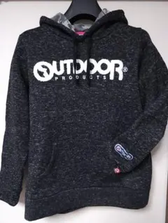 OUTDOOR PRODUCTS パーカー フード裏迷彩柄 パーカー L 黒