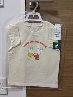 【未開封で発送】110サイズ ユニクロ 半袖Tシャツ ミッフィー（オフホワイト）