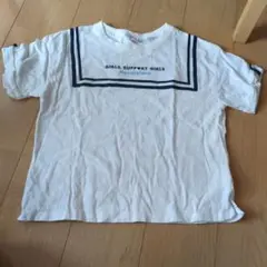 mezzo piano セーラー襟 Tシャツ