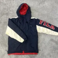 FILA ダウンジャケット ネイビー レッド ホワイトのサムネイル