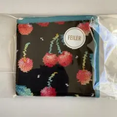 【完売品】フェイラーハンカチ＊チェリードット＊ラッピング済み＊新品未使用