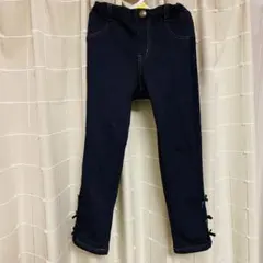 mezzo piano デニムパンツ リボン 110のサムネイル
