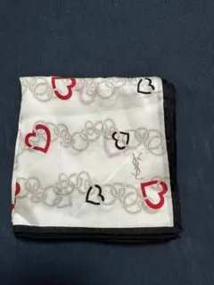 イブサンローラン ハートデザイン ハンカチ