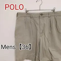 D161【US輸入】POLO CHINO　ショートパンツ【メンズ36】ベージュ