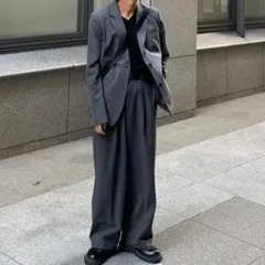 UNIQLO ストレッチテーラードジャケット グレー S 替えボタン有