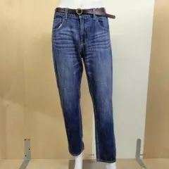春夏　●niko and...　ニコアンド　ユーズド加工デニムパンツ　4（L）●のサムネイル