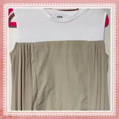 訳アリ値下げ　AZUL ノースリーブプリーツワンピース