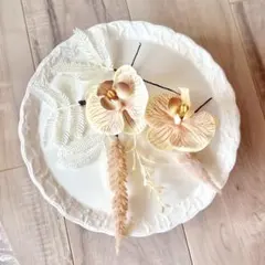 造花ヘアパーツ　ウェディング　前撮りにも