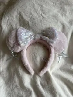 ミニーマウス　ピンクカチューシャ