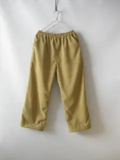 ポリ太畝コーデュロイマスタードイージーパンツ