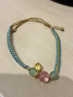 ブレスレット　天然石　長さ調節可能