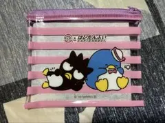 スシロー　サンリオ　コラボ　はぴだんぶい　ポーチ　バッドばつ丸　タキシードサム