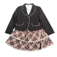 【120】スーツ 3点セット 女の子 入学式 卒園式 発表会 セットアップ