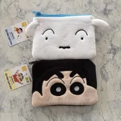 韓国　ダイソー　DAISO クレヨンしんちゃん　シロ　ポーチ
